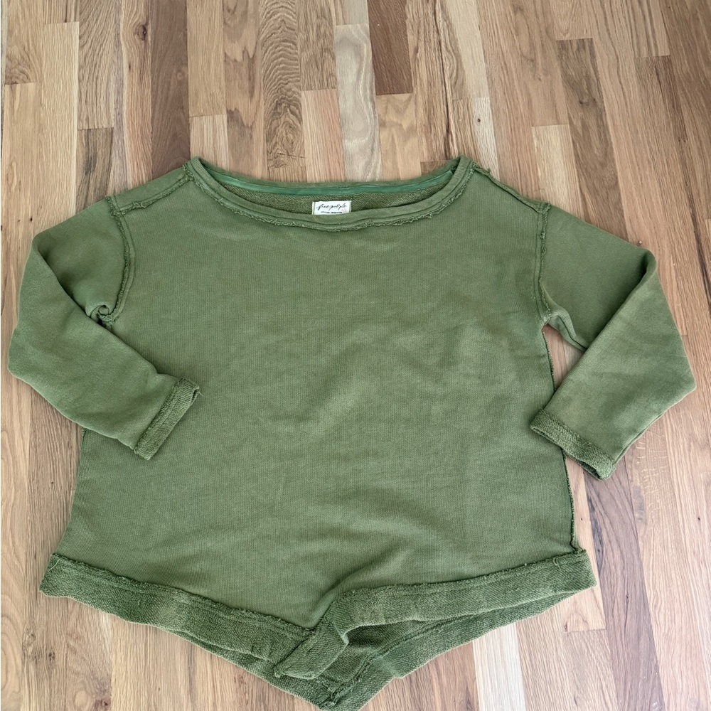 Free People Conrad Pullover - Size XS in Calliste Green (NWT) - READ NOTE - Picture 5 of 8